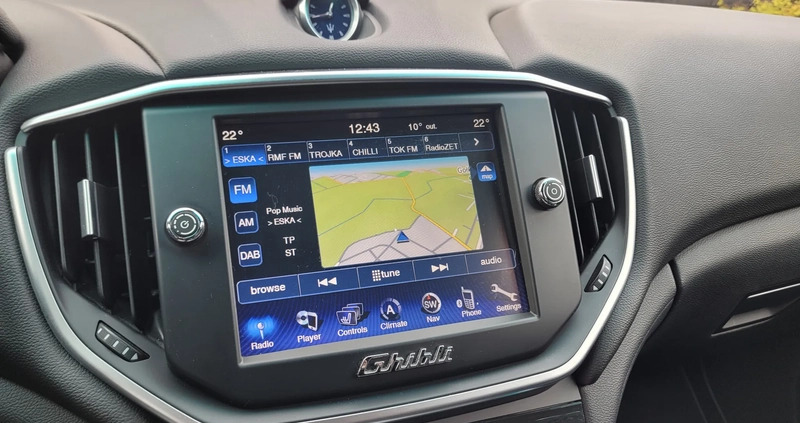 Maserati Ghibli cena 95000 przebieg: 130000, rok produkcji 2014 z Piaseczno małe 211
